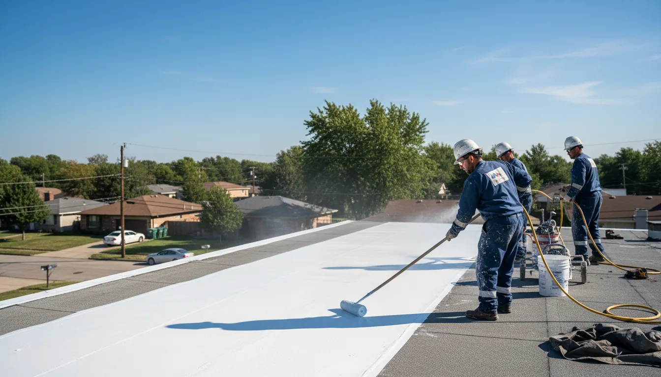 Commercial roof coating in Montville, CT near me
